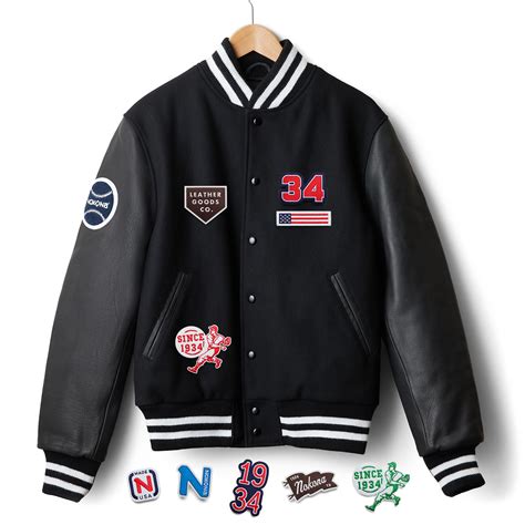 VARSITY JACKET WITH PATCHES